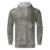 Качулки kali_store за мъже Мъжки модни качулки за дълги ръкави спортни суичър пуловер сиво, s
