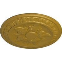 Екена Милуърк 3 4 од 1 8 п Ексетър таван медальон, ръчно рисувани фараони злато