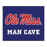 Ole Miss Man Cave Tailgater Rug 5'x6 '