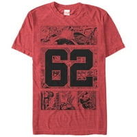 Мъжки Marvel Spider-Man 6comic Book Graphic Tee Red Heather Small