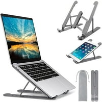 Кибер и понеделник продажба преносим щанд за лаптоп за бюро - регулируем сгъваем алуминиев държач за лаптоп, съвместим с MacBook