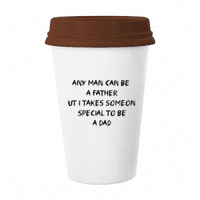 Специално да бъдеш татко бащин фестивал цитат халба кафе пиене стъклен керамичен чаша чаша капак