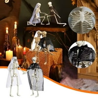 WJSXC Home Decor Clearance Halloween Decoration Bar KTV Scene Horror Skeleton Skull висулка