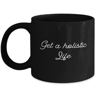 Чаша за пилатес - Пилатес чаша за кафе - Вземете холистичен живот - пилатес кафе чаша черно 11oz