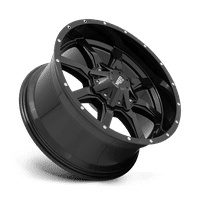 Moto Metal MO 6x120 6x139. 18ET 125,5cb гланц черен с фрежено колело за устни