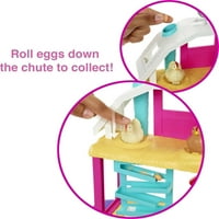 Barbie Doll Playset, Hatch & Gater Egg Farm с животни, тесто, детски играчки
