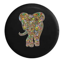 Африкански слон Псикоделичен хипи Успех резервен капак за гуми за джип RV