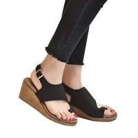 Клирънс verpetridure дамски сандали лято ежедневни отворени пръсти на ежедневни платформи клинови обувки ежедневни платни обувки