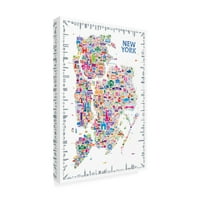 Рафаел Ескер 'Иконични Градове Ню Йорк' Платно Изкуство
