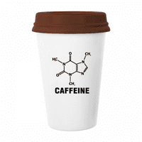 Чекал Кофеин Вещество Молекула Чаша Кафе Пиене Стъкло Керамика Церак Чаша Капак