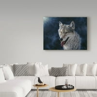 Търговска марка изобразително изкуство 'вълк' платно изкуство от Джеф Тифт
