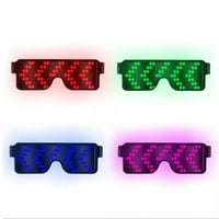 Режими LED очила осветяват сияещи слънчеви очила украса за очила за парти за нощен клуб