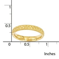 Стерлинг сребърен златен шаблониран пръстен