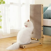 Форма котка надраскване котешки драскотини за закрити котки, защитаващи мебели котка надраскване картон Карк котка надраскване с топка играчка Голяма каки
