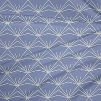 OneOone Polyester Lycra Fabry Farks Геометричен сашико отпечатана занаят тъкан Bty Wide