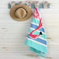 Единични плажни кърпи-Фламинго - 34 64 - памук