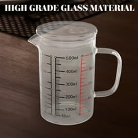 Стъкло измервателна чаша покрита млечна чаша високотемпературна устойчива стъклена чаша водна стъкло