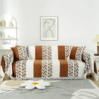 Кадифено покритие на дивана за възглавница диван мек плюш диван капак за хол Универсален защитник на мебели за домашни любимци кучета-B-90 ×