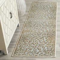 Paradise Ronnie Spotted Area Rug, Stone Aqua, 4 '5'7