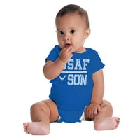 Син Съединени щати ВВС ромпер момчета или момичета бебе бебе Бриско марки 12m
