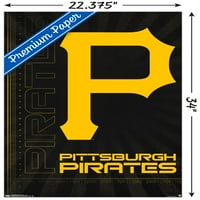 Питсбъргски пирати - плакат за стена на лого, 22.375 34