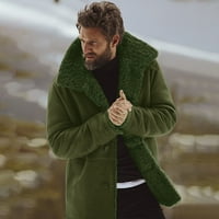 Мъжки зимен овча кожа сако топла вълна планина агнешко якета с агнешки якета