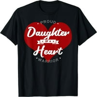 Горда дъщеря на тениска за трансплантация на Heart Warrior CHD