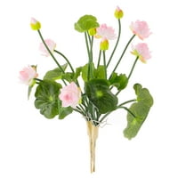 Тинкски изкуствени цветя домакински декор мини копринен лотос цвете фалшиви цветя подреждане за дома