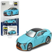 Lexus lc rhd Goes semi-gulf светлосин w черен връх и оранжеви акценти ltd ed to diecast model car by era car