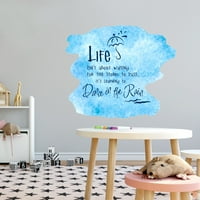 - Лесен за прилагане на вдъхновяващи цитати за живот Винилова декорация на стена калиграфия надпис Арт дизайн Домашна спалня Стикер за стикер за стена на стена 30 24