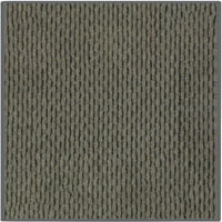 10'x10 'квадратно ковано желязо - вътрешна зона за килим за килим с премиум плат, завършени с ръбове