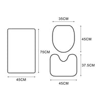 Душа страст баня килими комплект баня килим контур Мат и капак на тоалетната