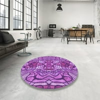 Ahgly Company Indoor Square Marketed Heliotrope Purple Area Cugs, 4 'квадрат