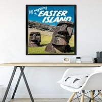 Плакат за стена на Великденския остров, 22.375 34