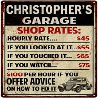 'S Garage Shop Tastes Sign Man Cave Décor Gift Metal 112180010014