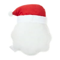 Празнично време Дядо Коледа форма Коледна декоративна възглавница, червено и бяло