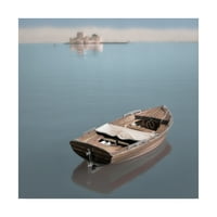 Търговска марка изобразително изкуство 'средиземноморска лодка 4' платно изкуство от Алън Блаустей