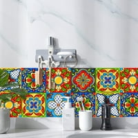 Peel Peel and Stick Self Adhedive Поставима пръчка върху марокански стил Backsplash плочки