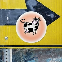 Angdest Club Decal Stickers на сладък крава премия на закрито за лаптоп телефон