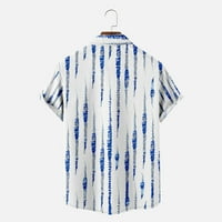 Zunfeo Hawaiian риза за мъже- къс ръкав свободни удобни върхове отпечатани плажни върхове с джобове Лапета върхове бяло 4