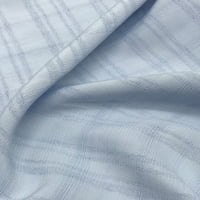 Дамски блузи каре в Деколте летни ризи елегантна празнична туника светло синя риза 2хл