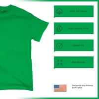 Тениска с тениска с тънка линия полиция САЩ правоприлагащи органи Мъжка риза, зелена, 4х-голяма