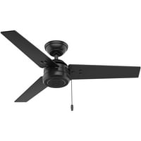Hunter Fan Company Cassius 44 Indoor Outdoor Paily Fan W верига, матово черно
