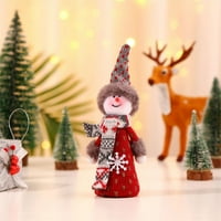 Коледни декорации, висулки за коледно дърво, плюшена ангелска кукла Коледни орнаменти Дърви играчки празници за коледно дърво, камини, прозорци, кола, декорация на барове