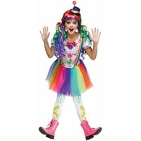 Луд цветен клоун дете Хелоуин костюм
