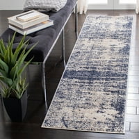 Adirondack Boniface Overdyed Runner Rug, Gold Navy, 2'1 8 '