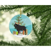 Carolines Treasures BB9249CO Verata Goat Christmas Ceramic Ornament, In, Multicolor