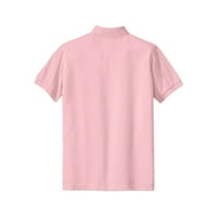 Mafoose жени в тежка категория памучна пике поло риза светло розово 3xl