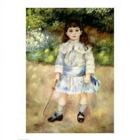 Дете с отпечатък от плакат на Whip от Pierre -Auguste Renoir - In. - голям
