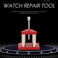 Комплект инструменти за ремонт на стоманени часовници с червена сплав с пластмасови матрици